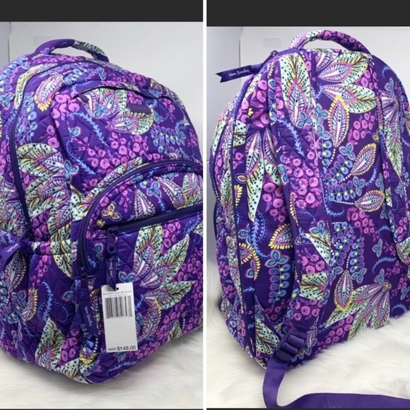 batik leaves vera bradley backpack